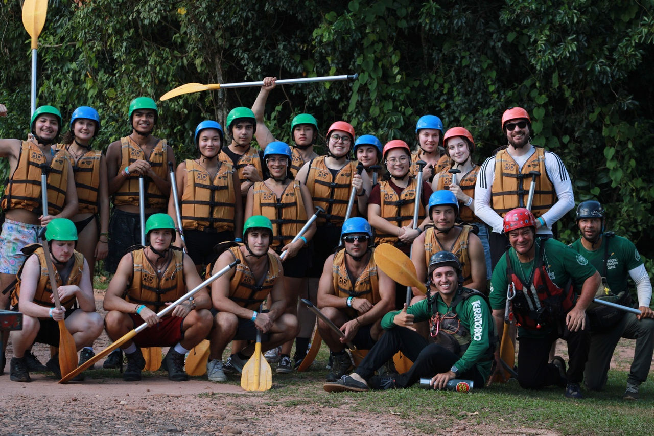Estudantes intercambistas participam de atividade em Brotas (SP)